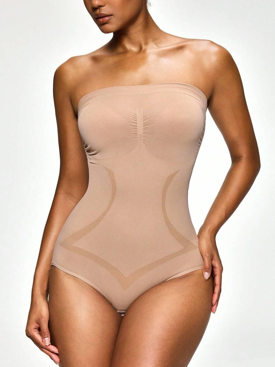 beżowe wyszczuplające body