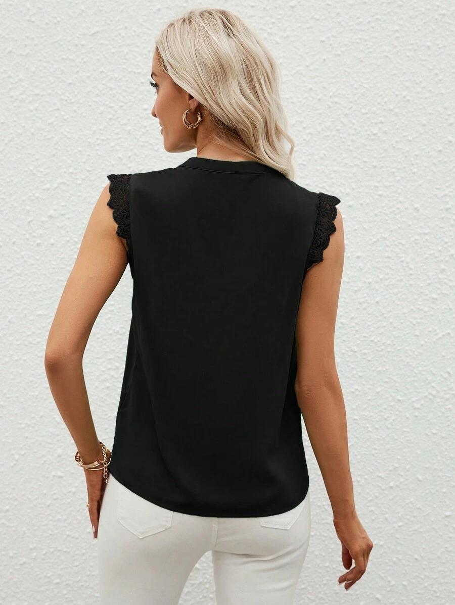 czarna bluzka v neck
