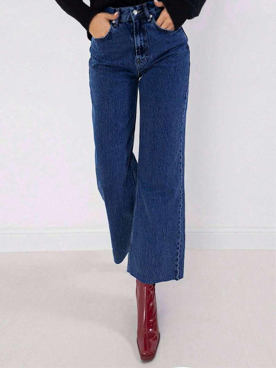 SPODNIE JEANS WYSOKI STAN