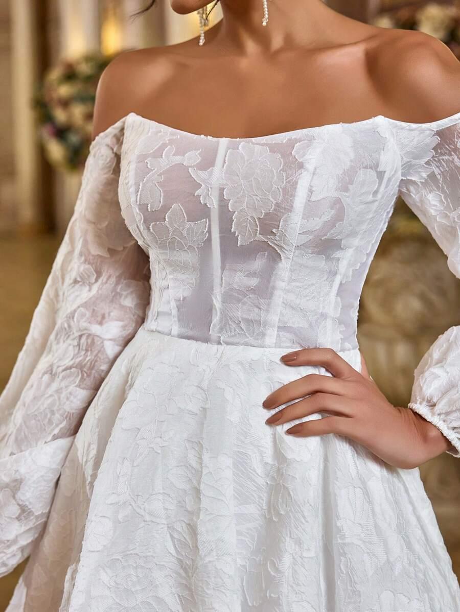 sukienka odkryte ramiona organza