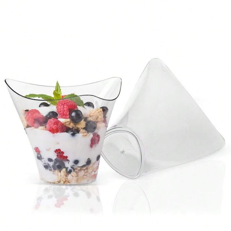 PLASTIKOWE PUCHARKI NA DESERY 4-PACK