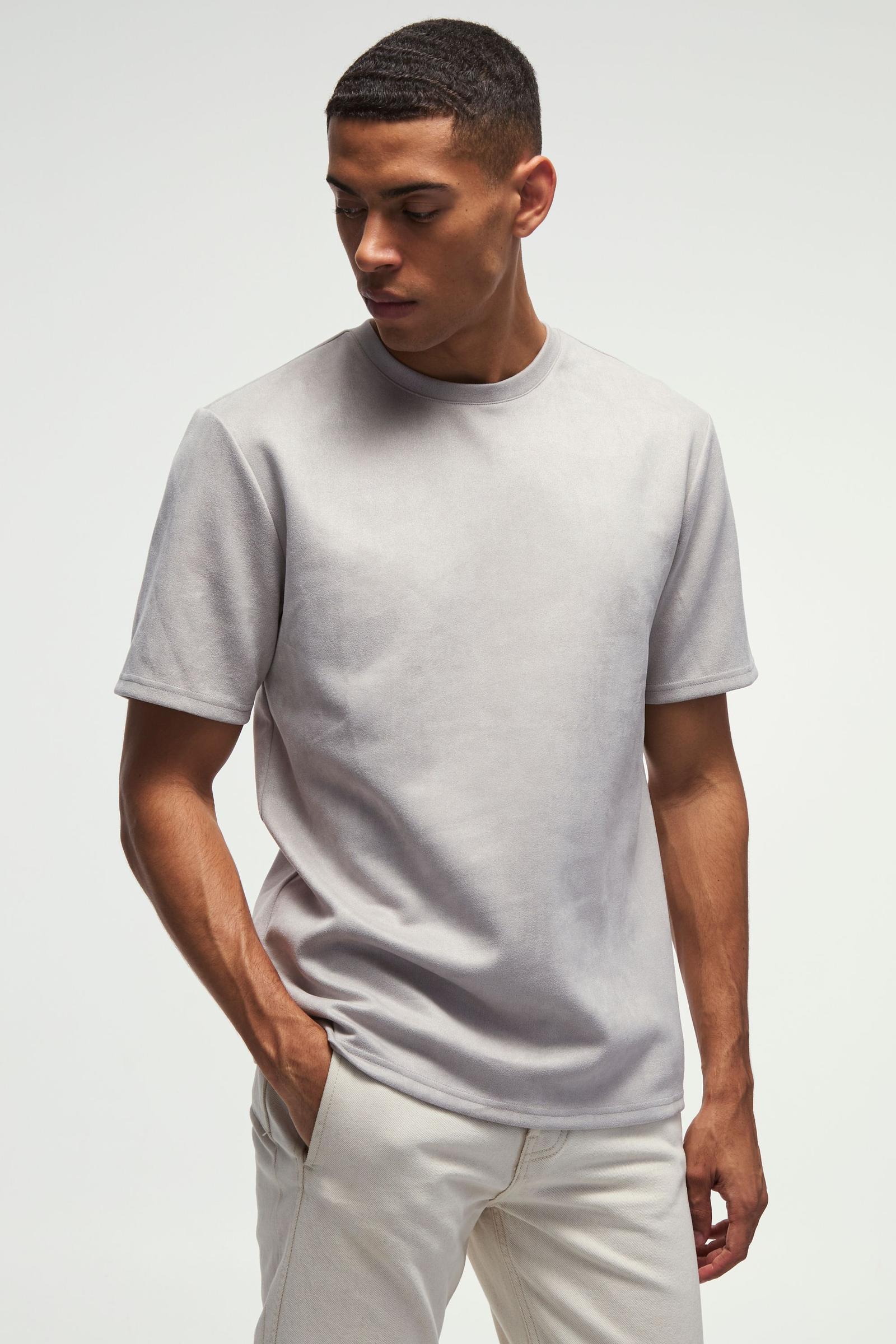SZARY T-SHIRT BASIC