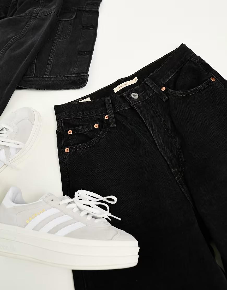 CZARNE SPODNIE JEANS