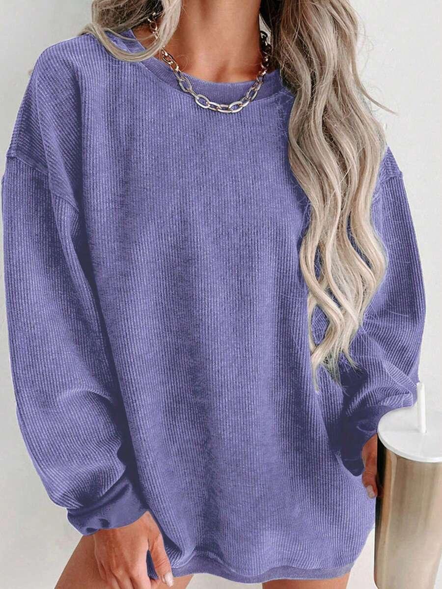 BLUZA W PRĄZKI BEZ KAPTURA