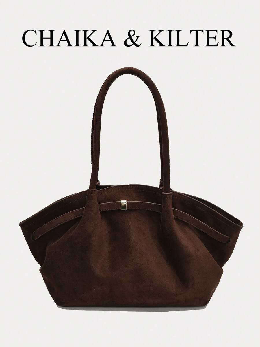 brązowa  TOREBKA SHOPPER