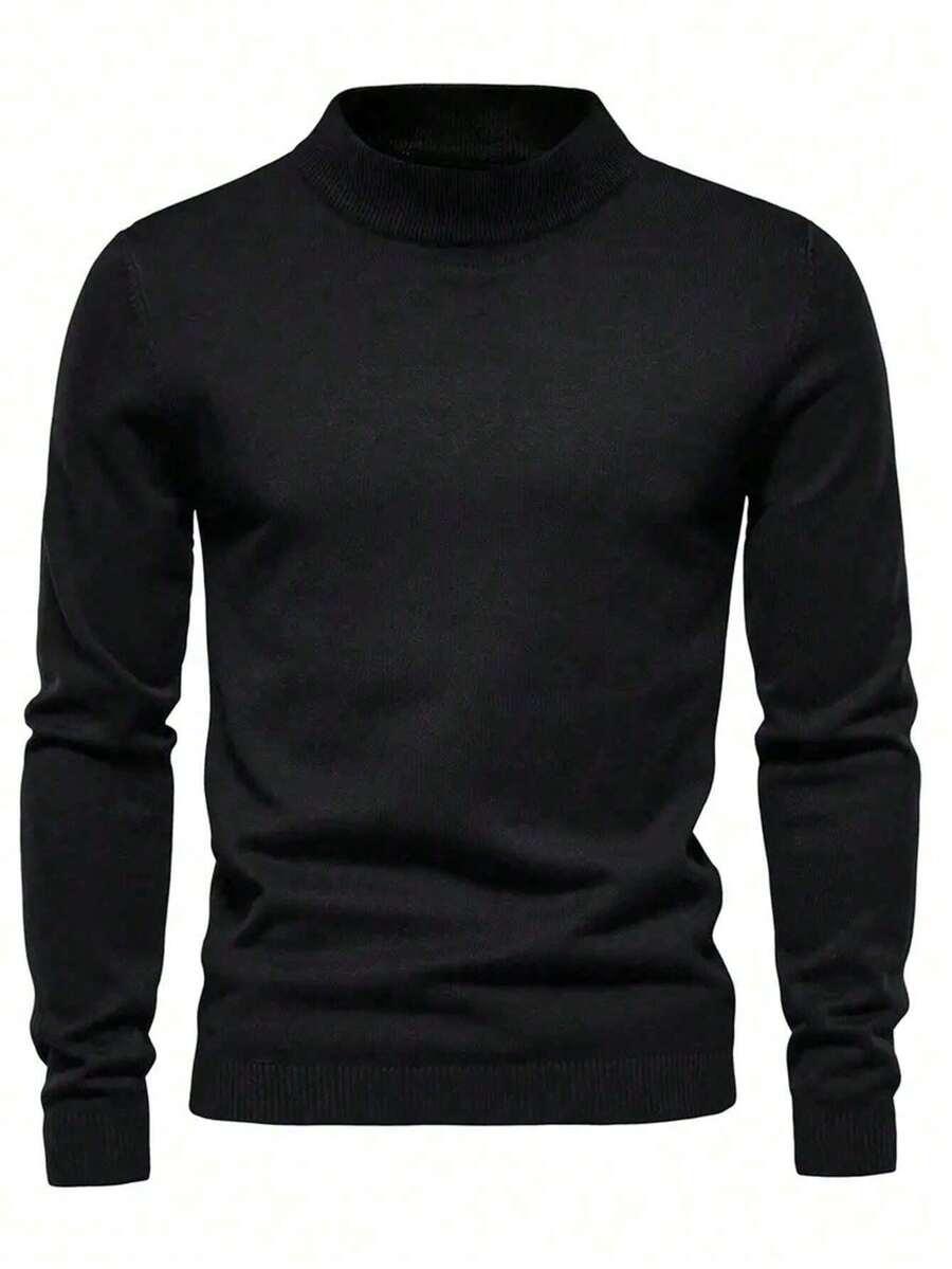 CZARNY SWETER PÓŁGOLF