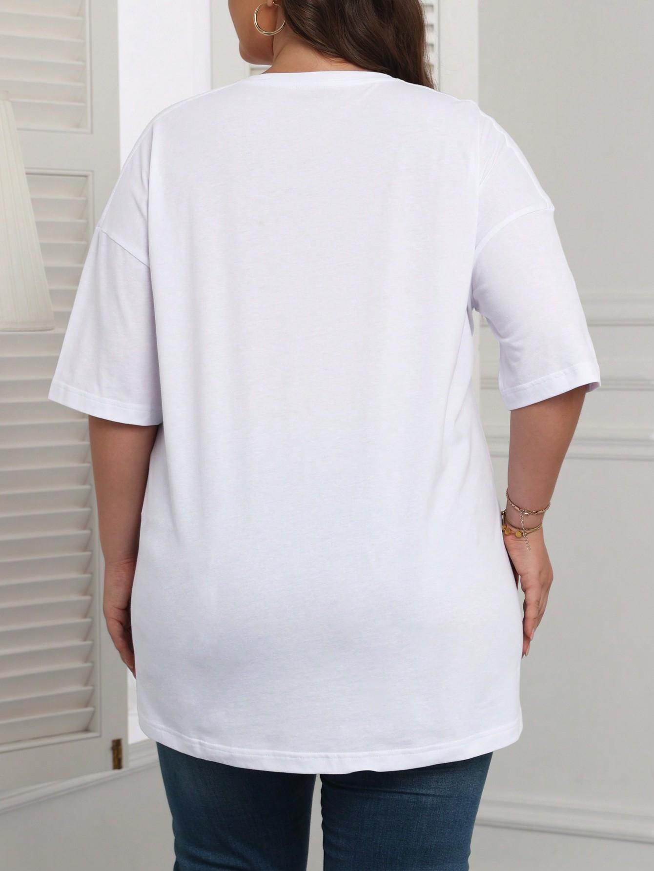 BIAŁY KLASYCZNY T-SHIRT