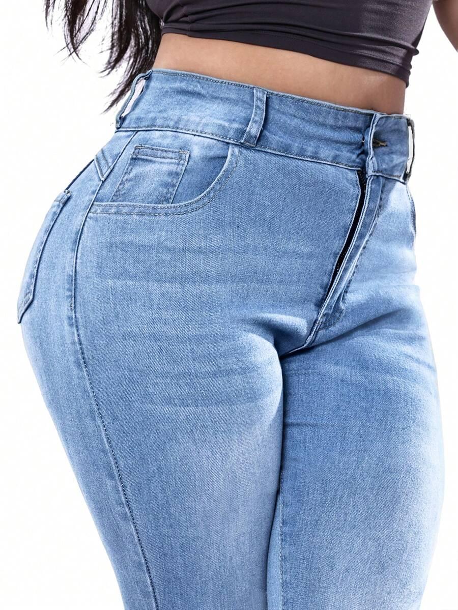SPODNIE JEANSOWE RURKI