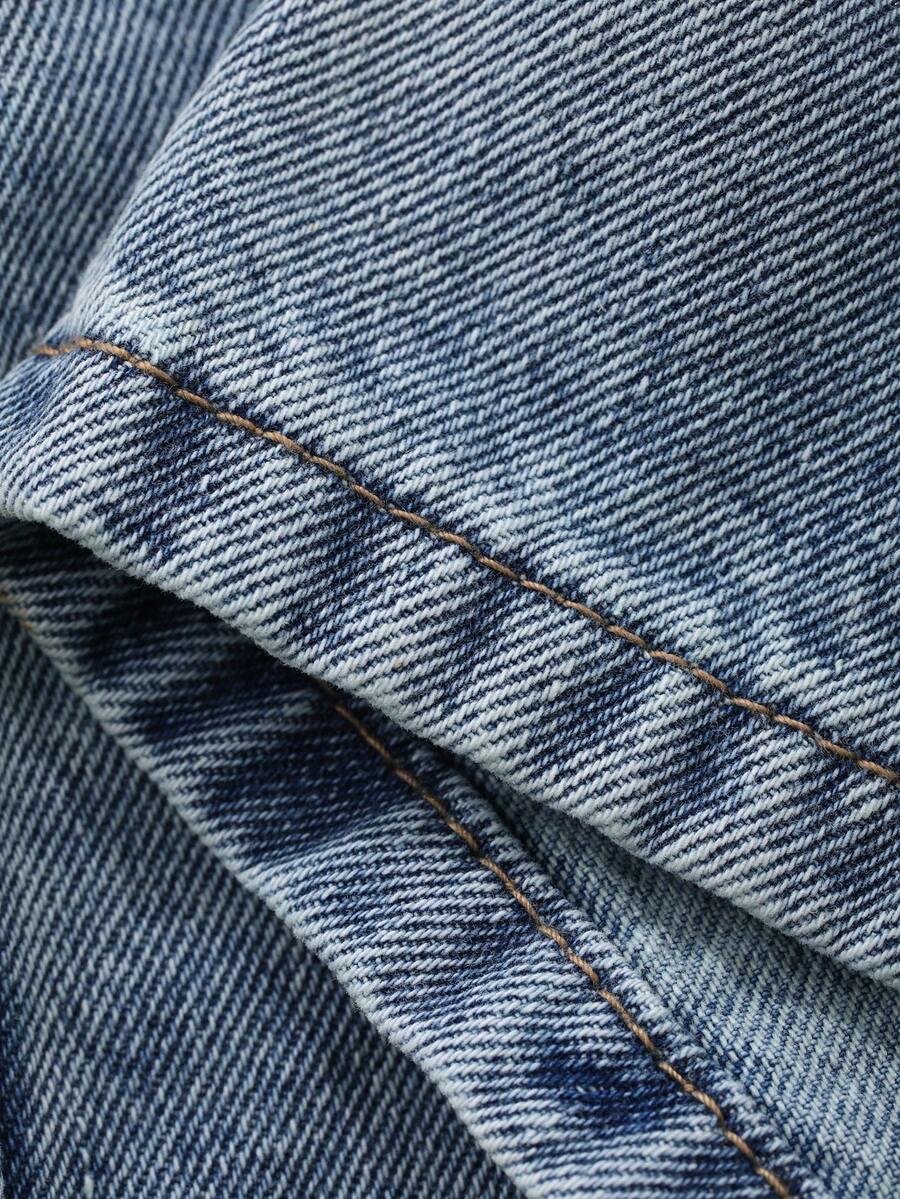 NIEBIESKIE SPÓDNICO-SPODENKI jeans