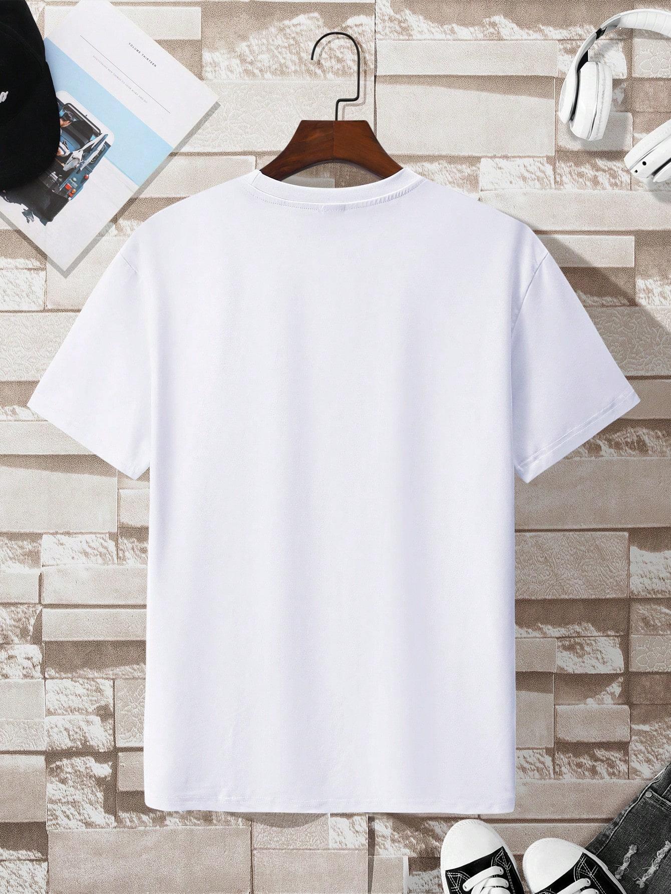 klasyczny biały gładki t-shirt basic
