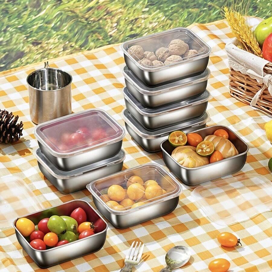 POJEMNIKI DO PRZECHOWYWANIA żywności 5-pack