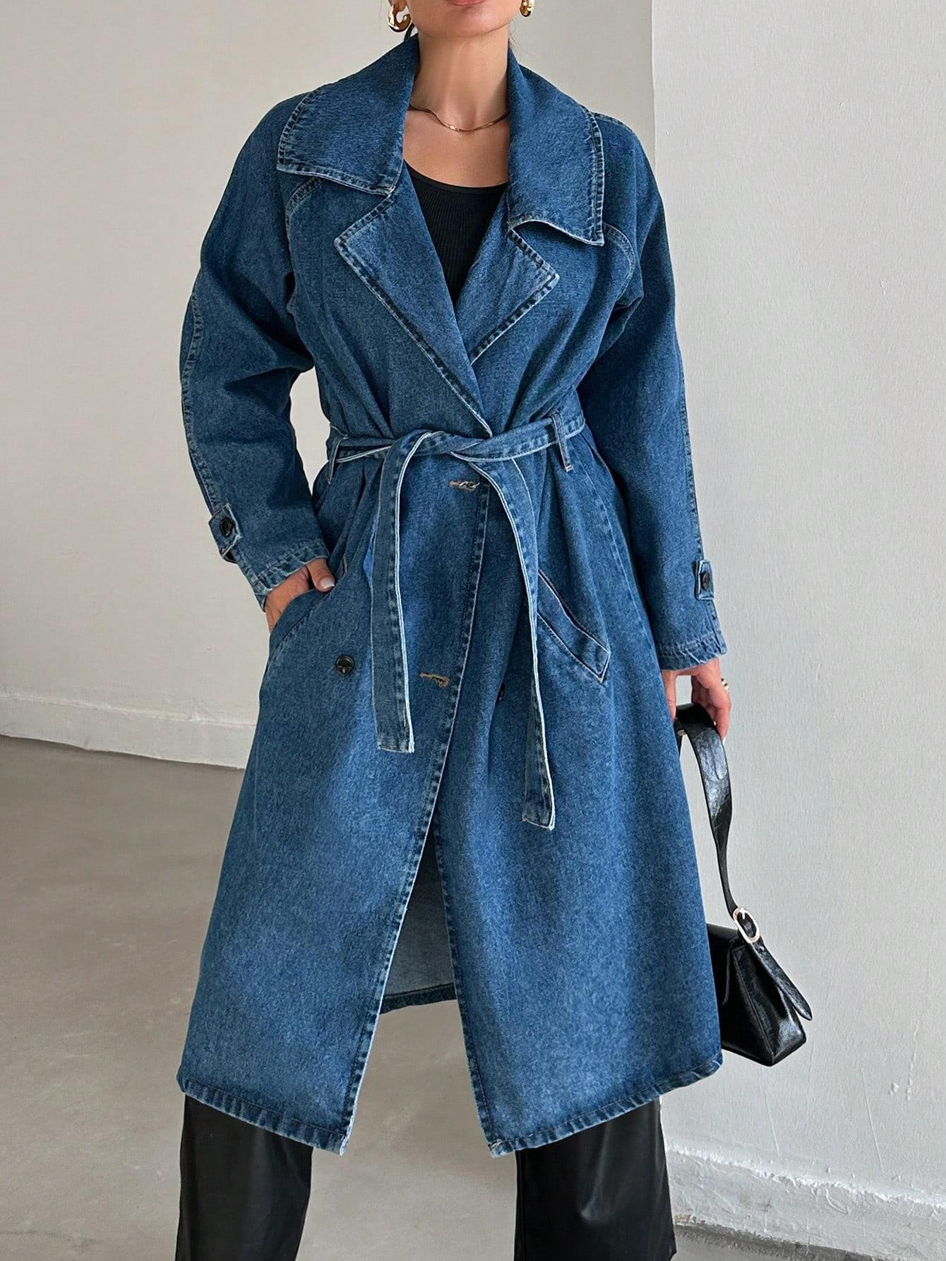 PŁASZCZ JEANS GUZIKI