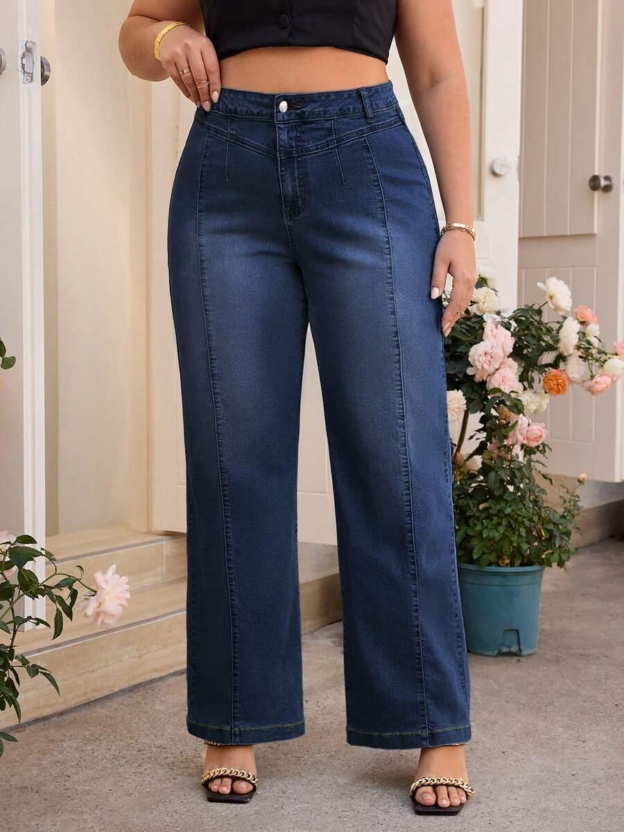 SPODNIE JEANS PROSTE NOGAWKI