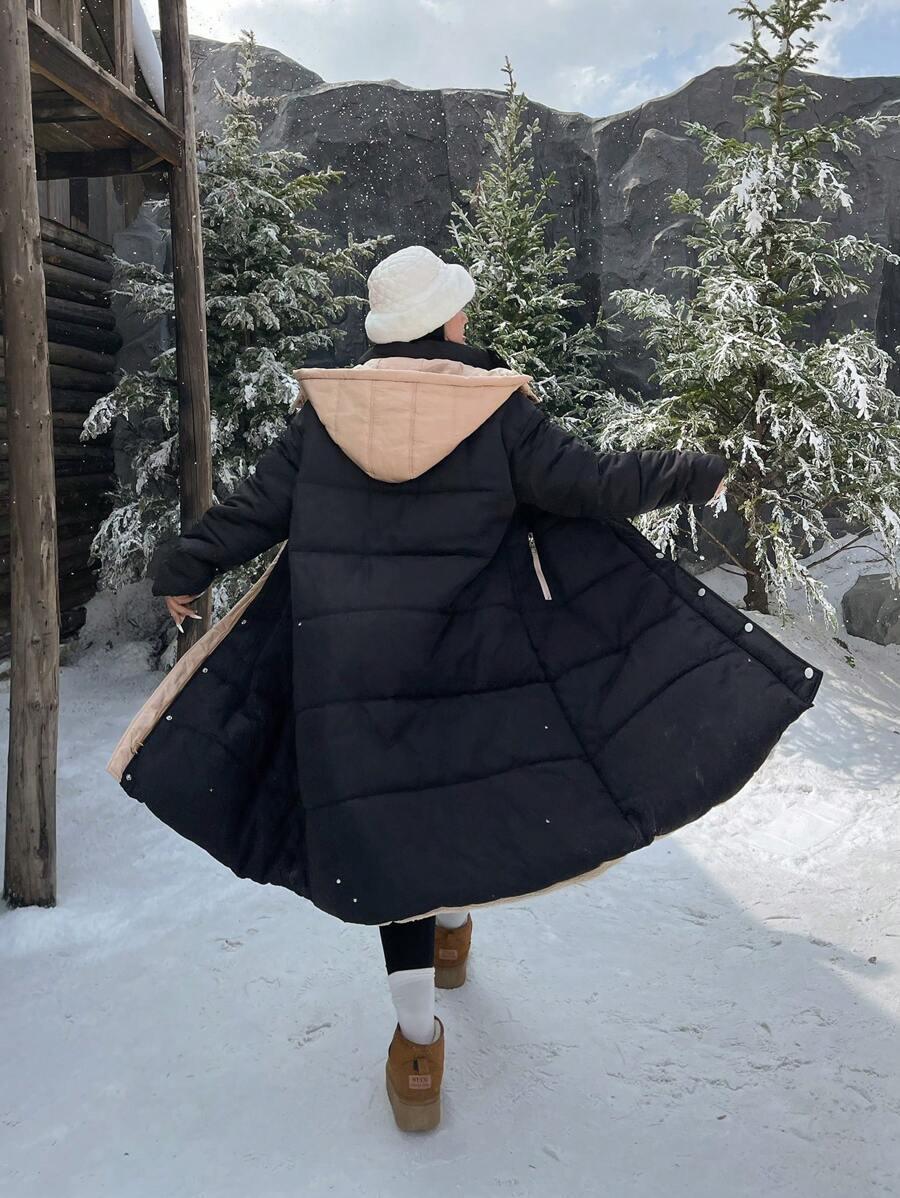 czarna pikowana kurtka