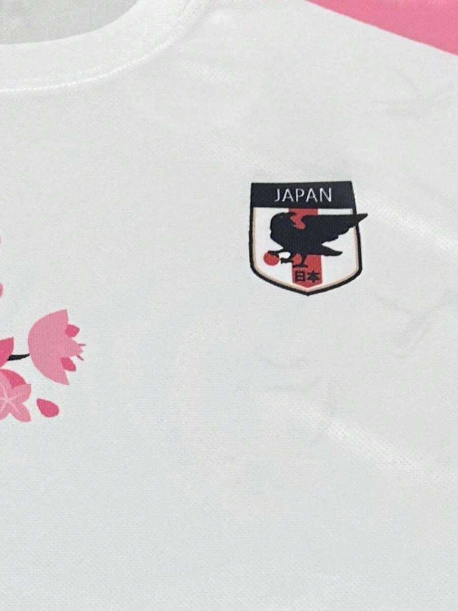 t-shirt okrągły dekolt nadruk