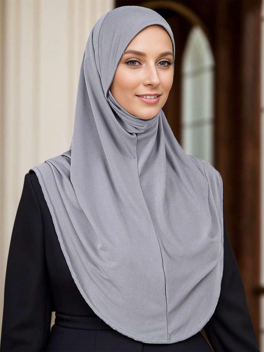 HIJAB 2 SZTUKI BIAŁY I CZARNY