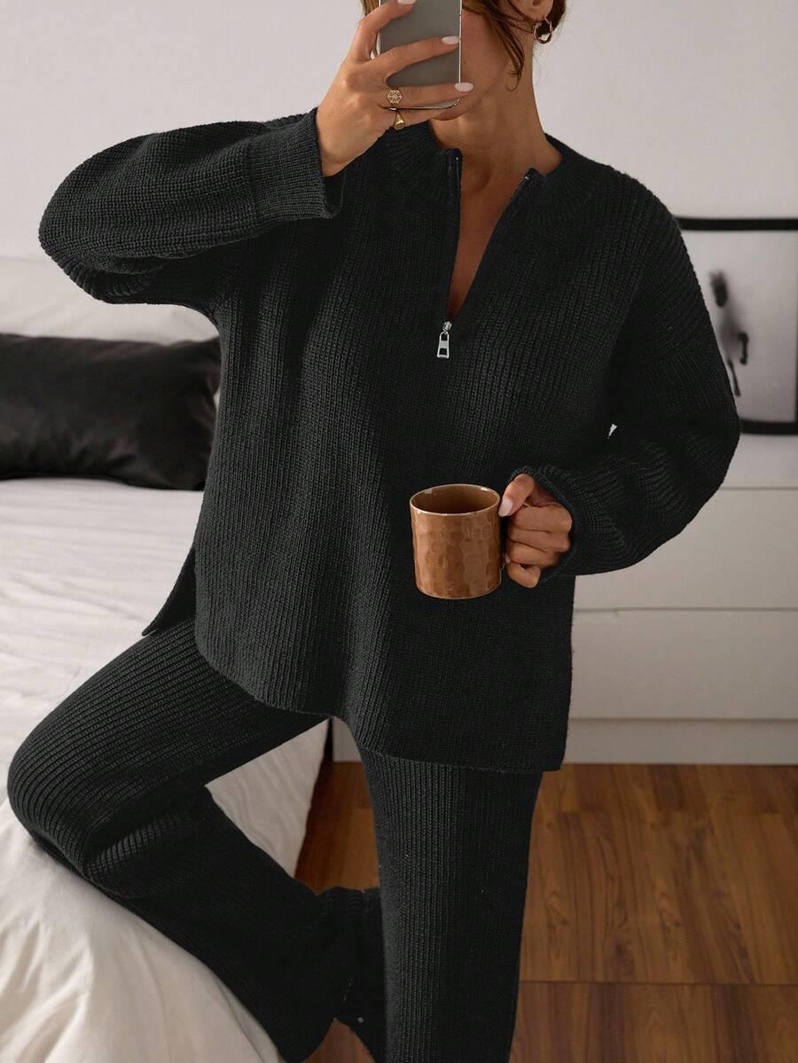 SWETER SPODNIE KOMPLET