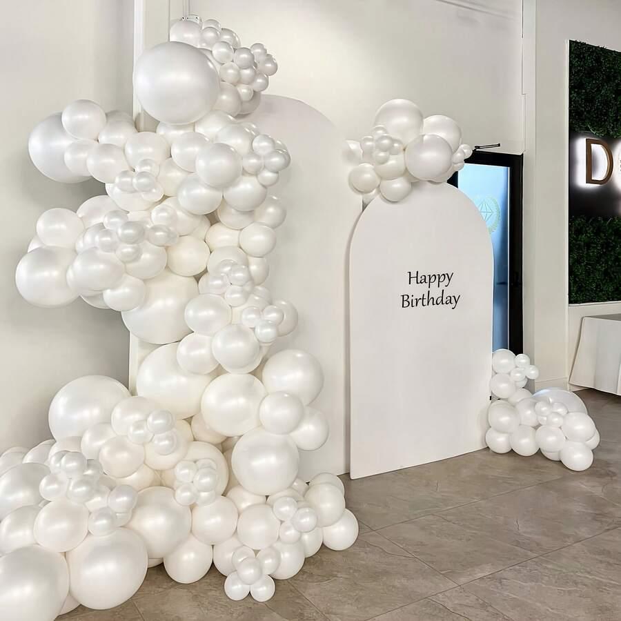 białe balony 20-pack