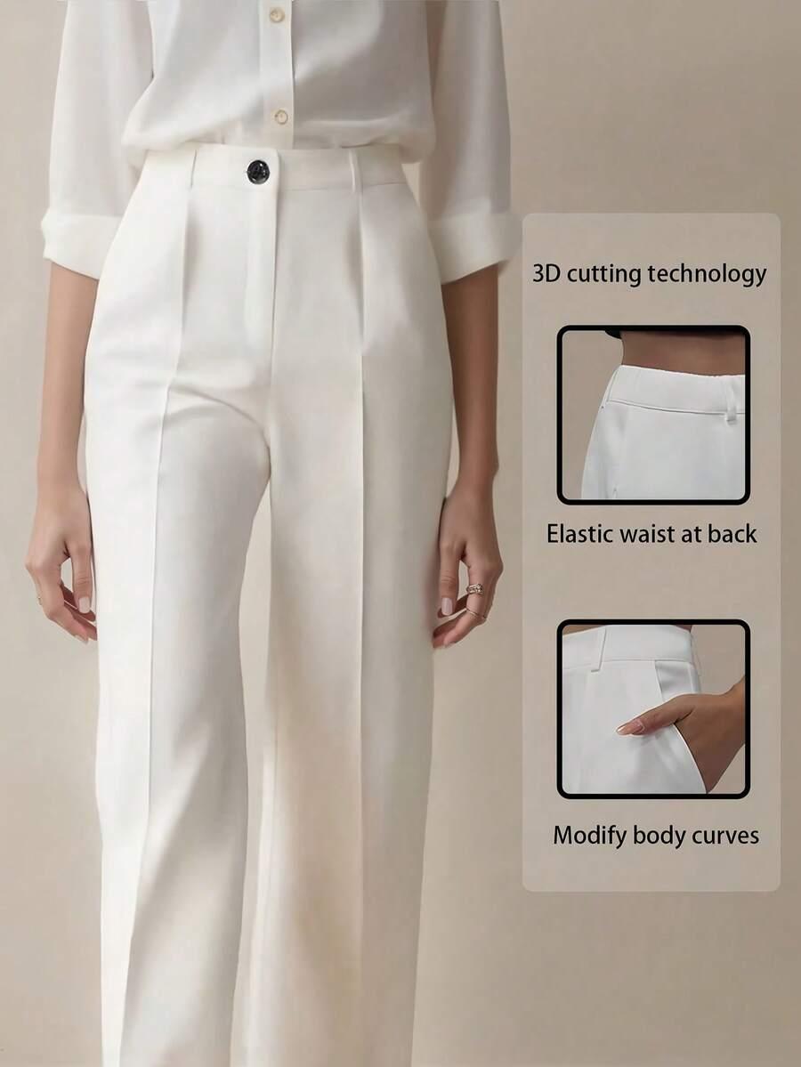 BIAŁE ELEGANCKIE SPODNIE