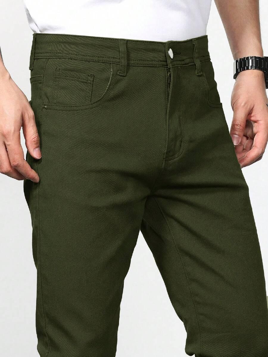 KHAKI SKINNY JEANS