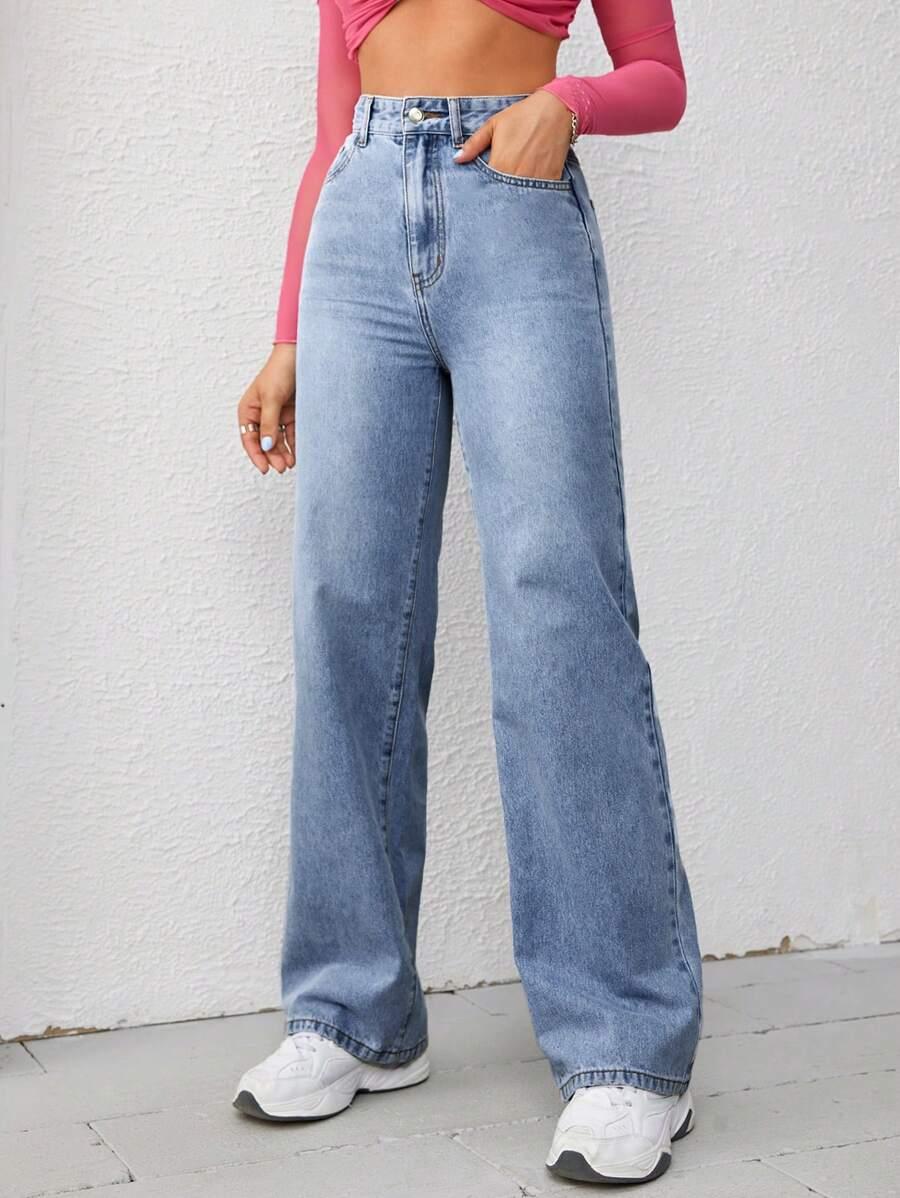 SPODNIE JEANS PROSTA NOGAWKA