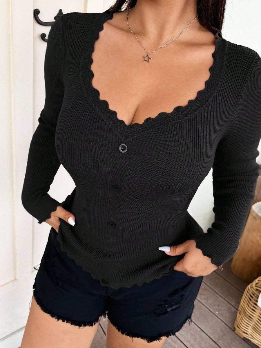 czarny rozpinany sweter 