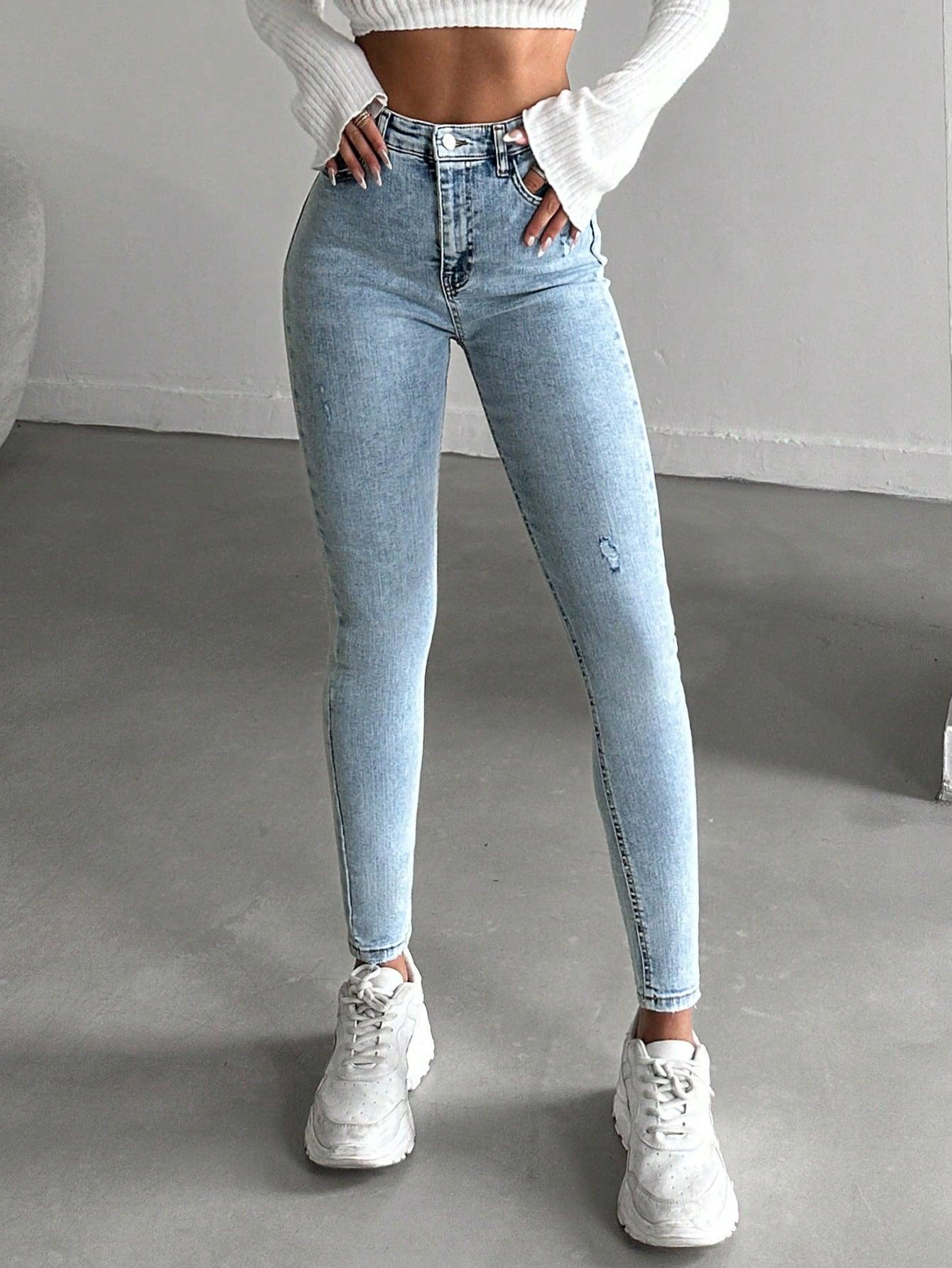 SPODNIE JEANS WYSOKI STAN