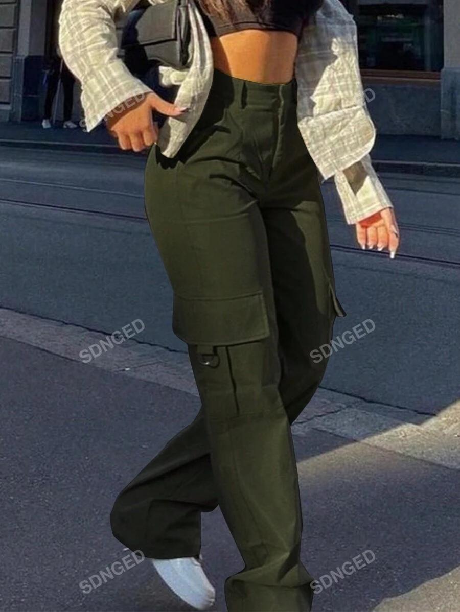 ZIELONE SPODNIE KIESZENIE