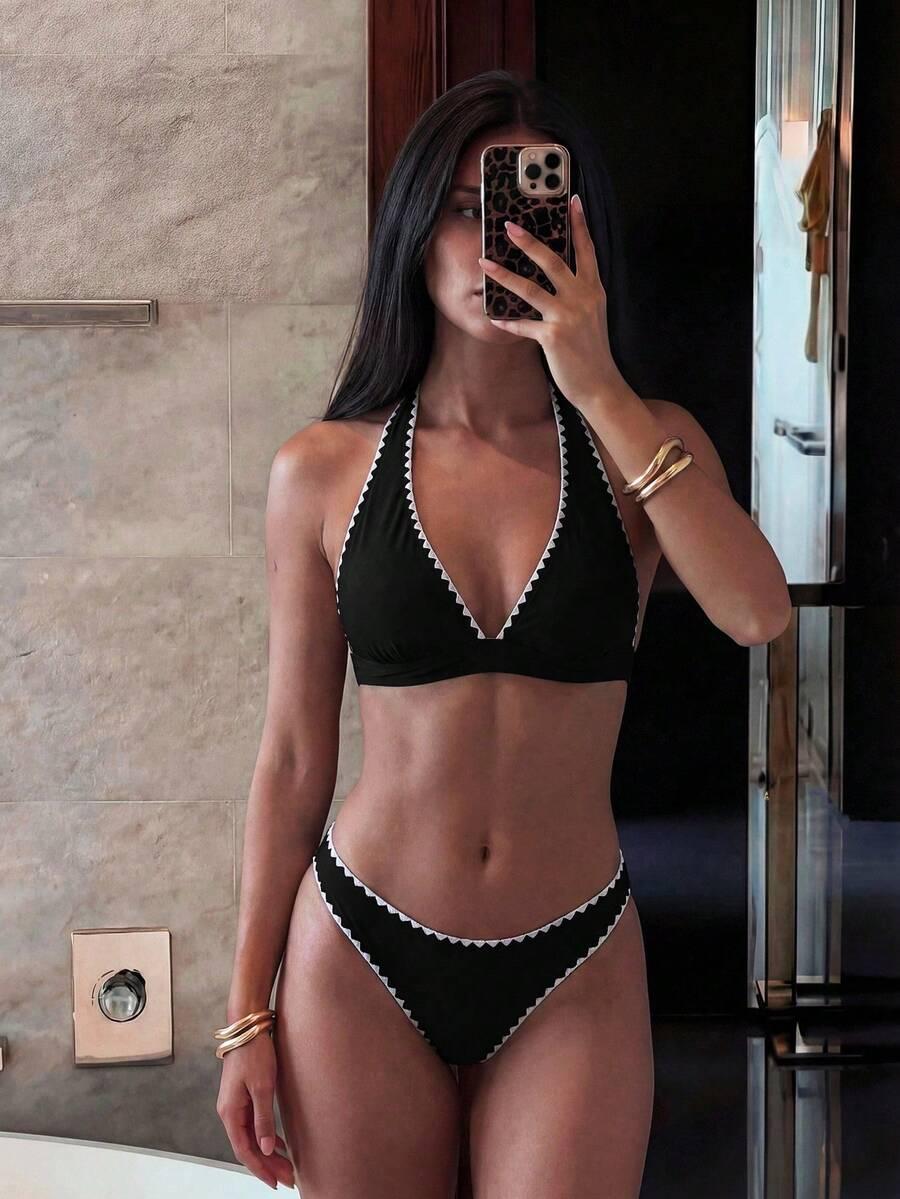 czarny dół od bikini