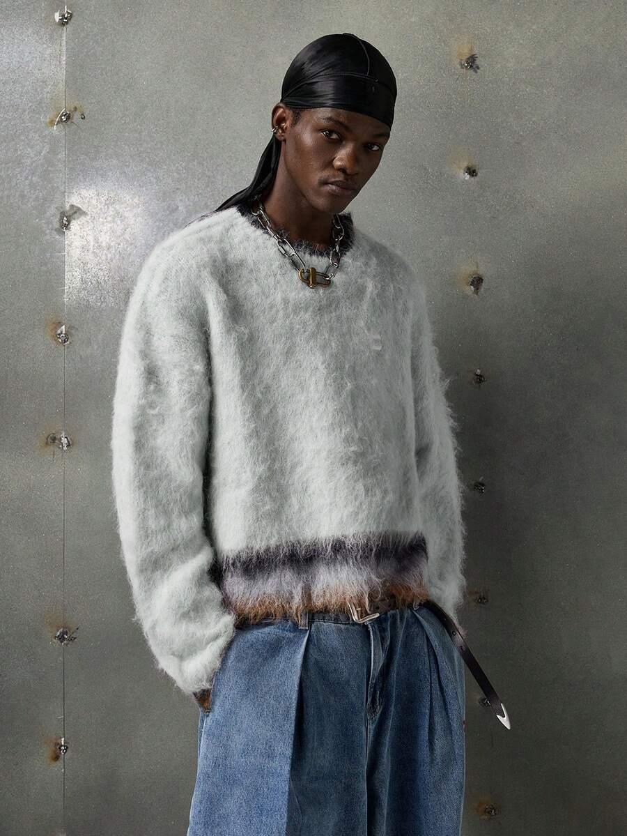 SWETER MĘSKI LUŹNY I SWOBODNY STYL