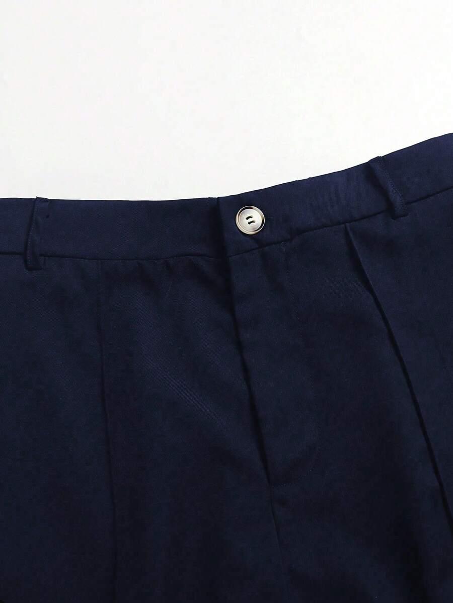 granatowe spodnie casual