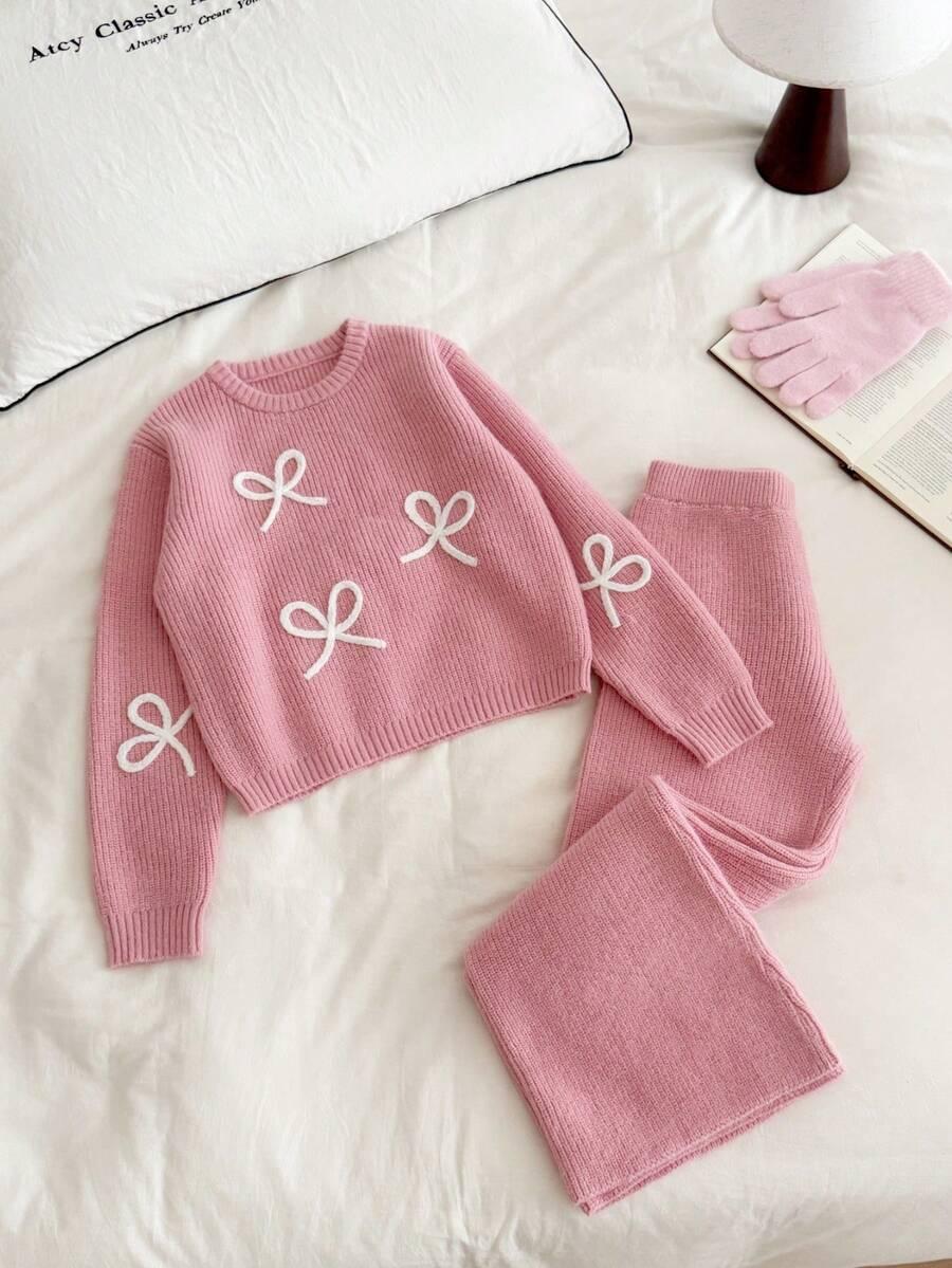 sweter spodnie komplet