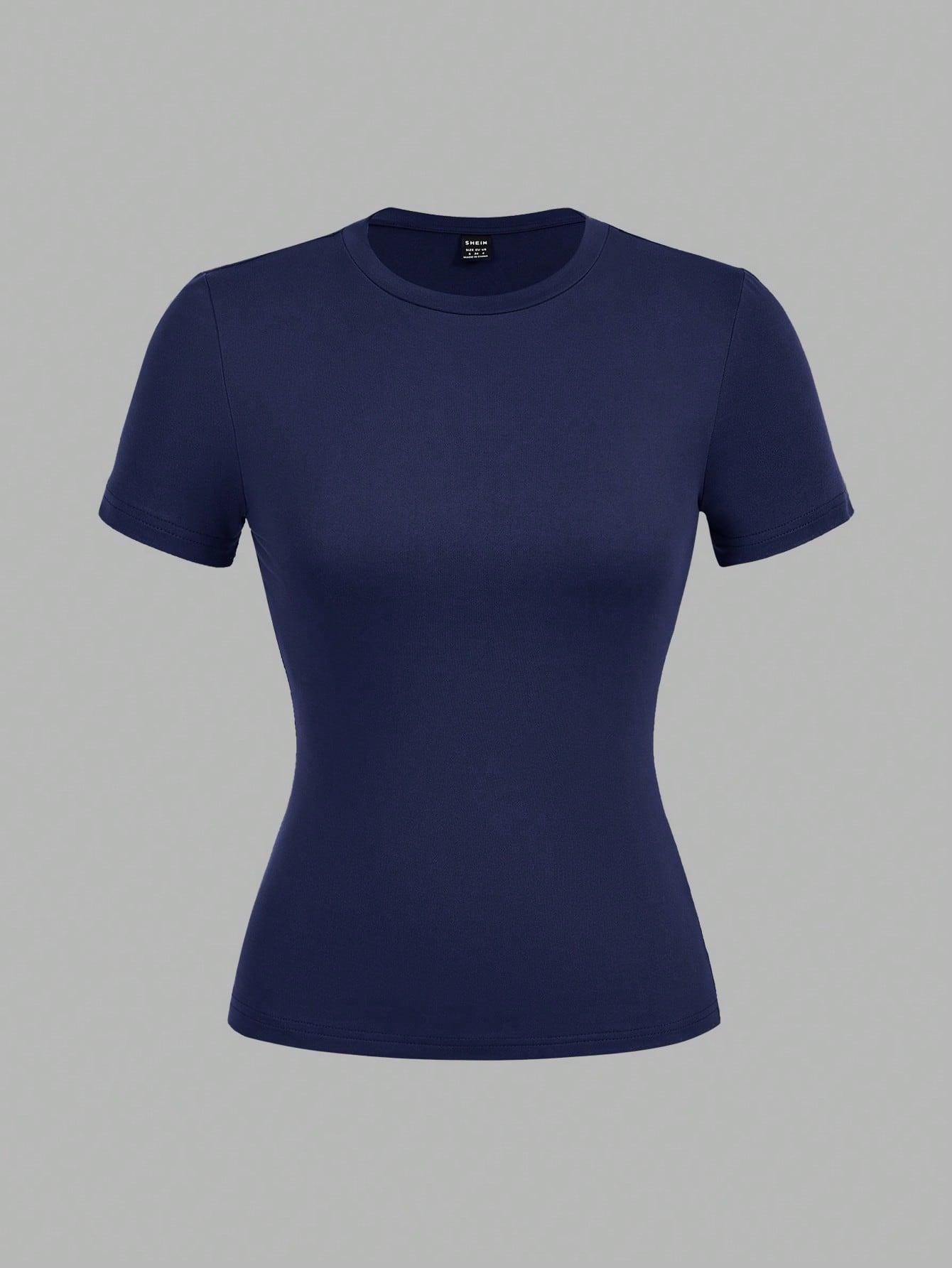 GŁADKI T-SHIRT OKRĄGŁY DEKOLT 3-PACK