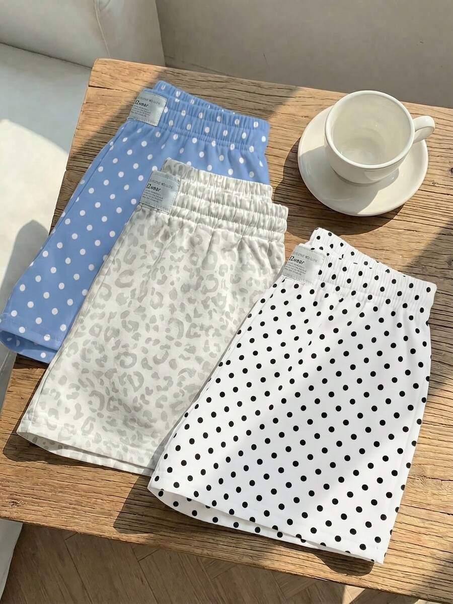spodenki w groszki 3-pack