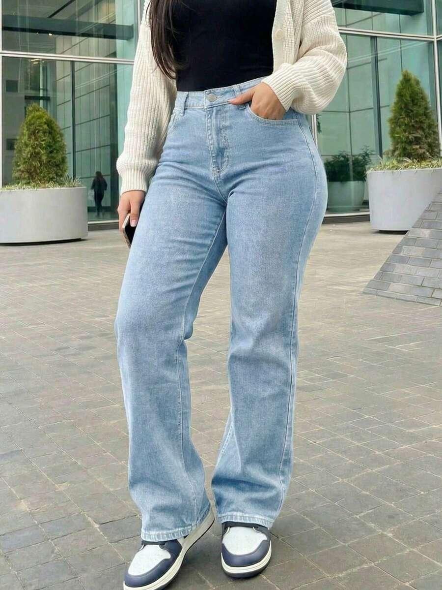 spodnie jeans prosta nogawka
