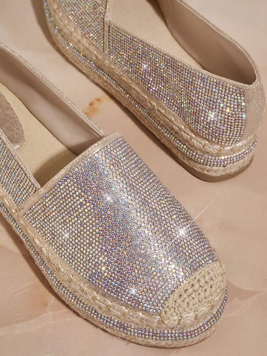 ZŁOTE ESPADRYLE POŁYSK