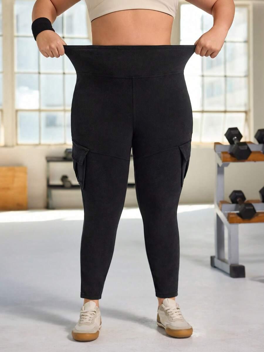 LEGGINSY DAMSKIE CZARNE
