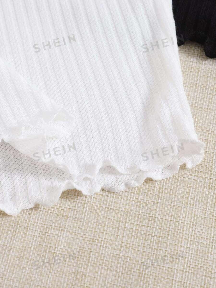 PRĄŻKOWANY TOP BEZ RĘKAWÓW V-NECK 3-PACK