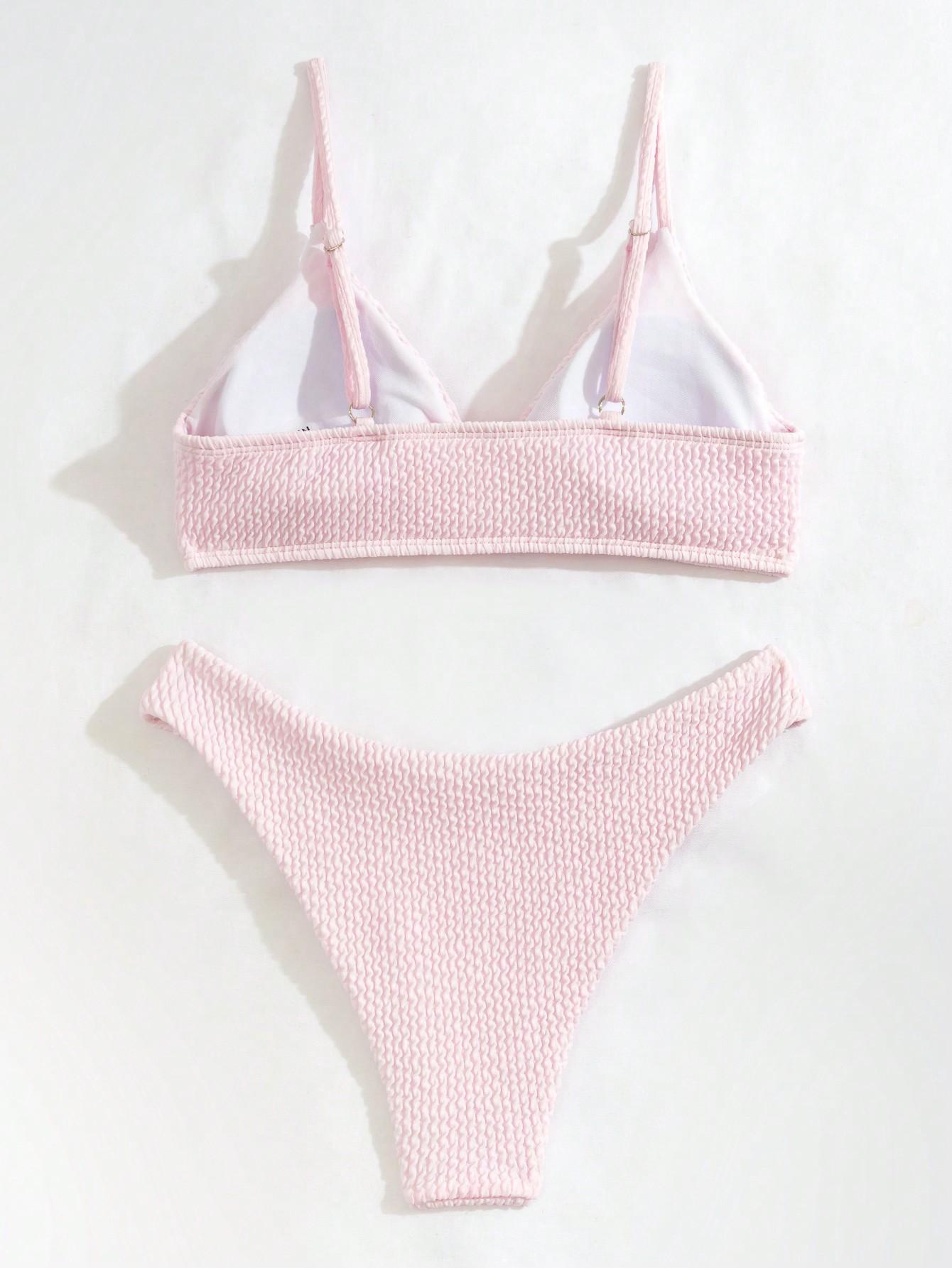 różowa góra od bikini