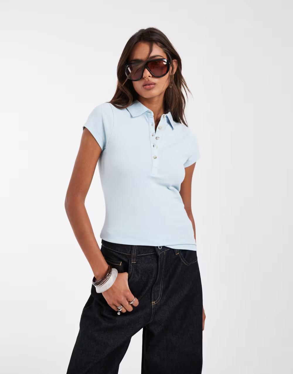 NIEBIESKA KOSZULKA POLO