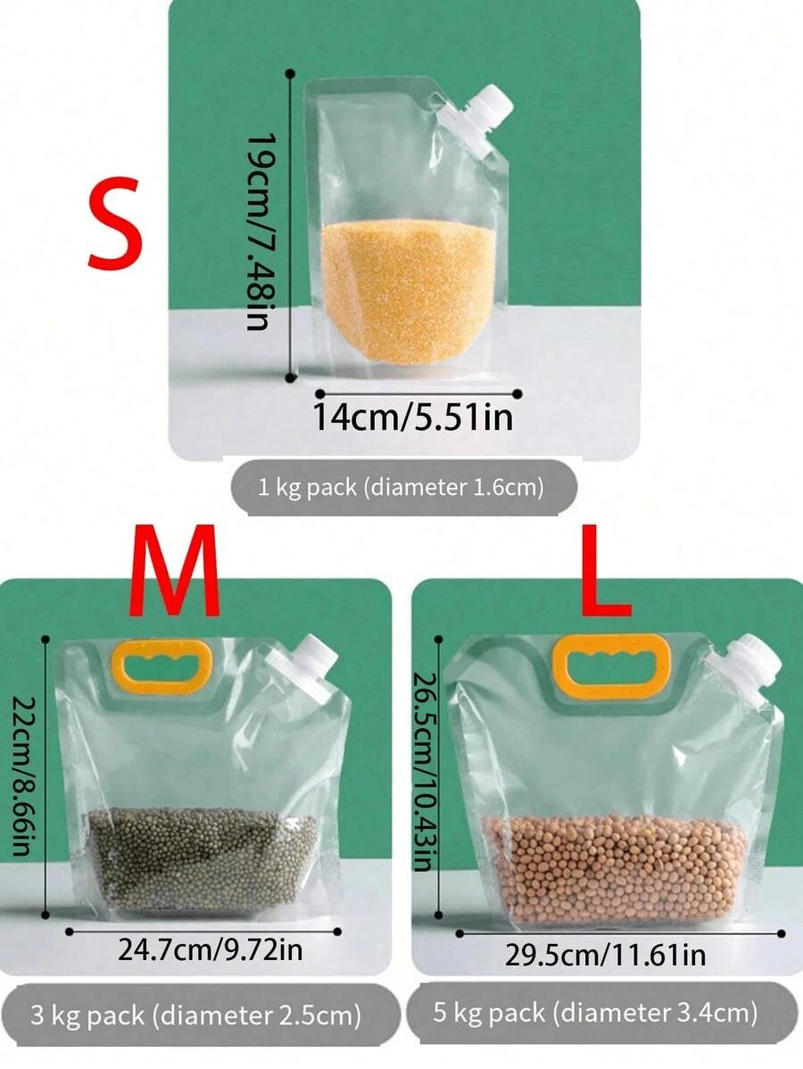 przezroczysta torba do przechowywania żywności 5-pack