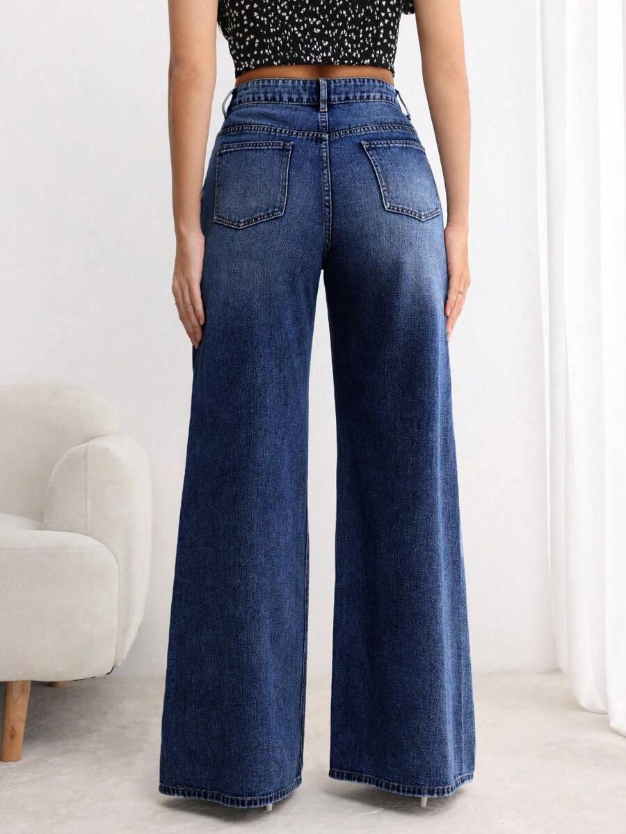 NIEBIESKIE SPODNIE JEANS 