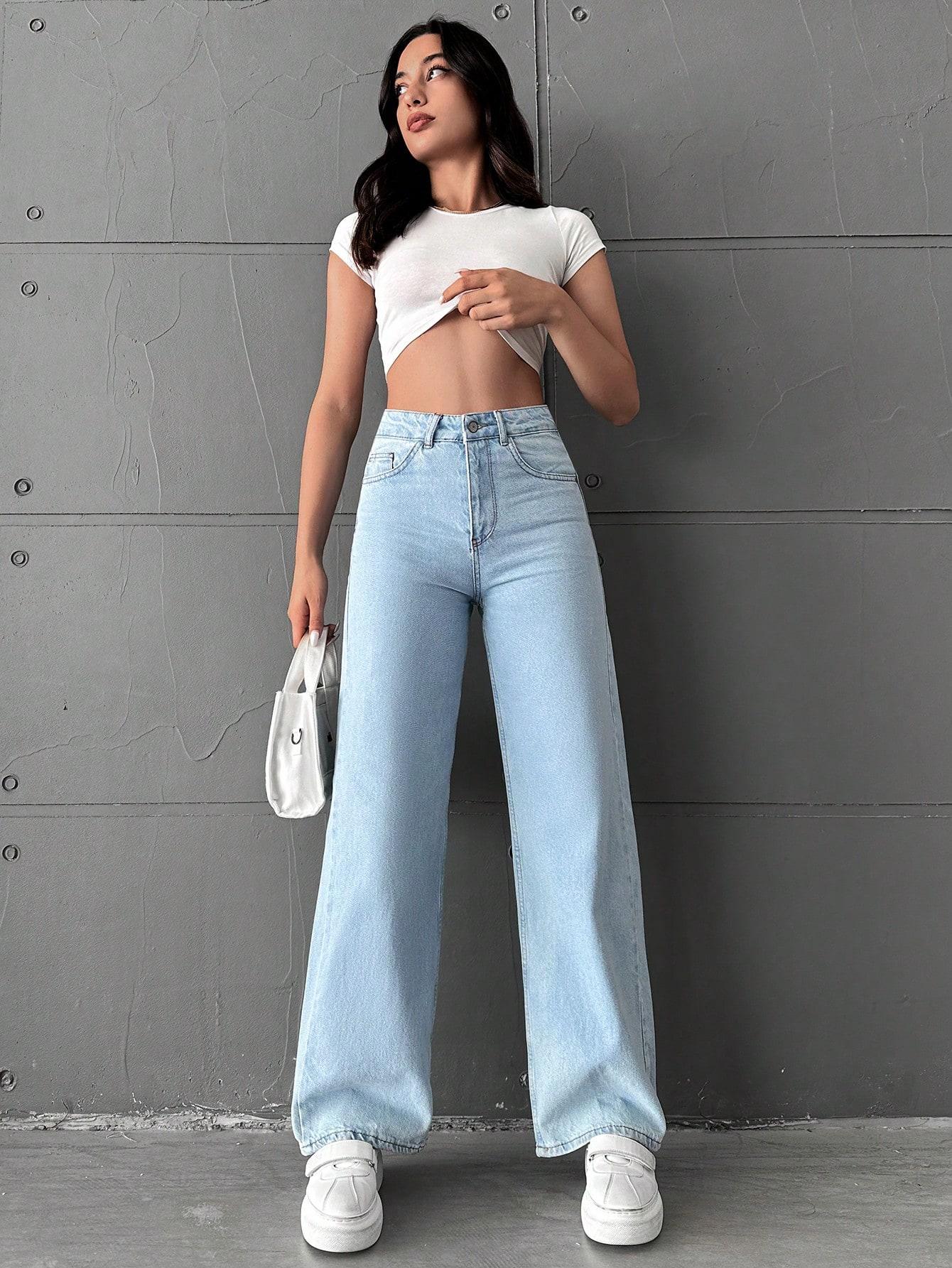 SPODNIE JEANS WYSOKI STAN 