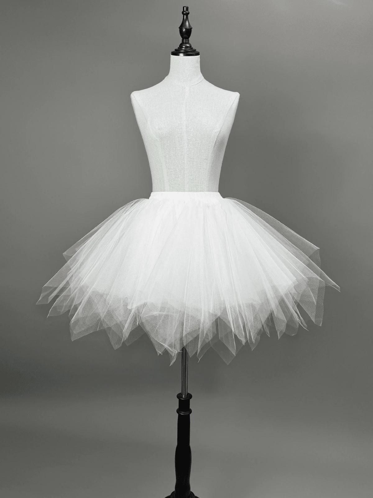 biała spódnica tutu