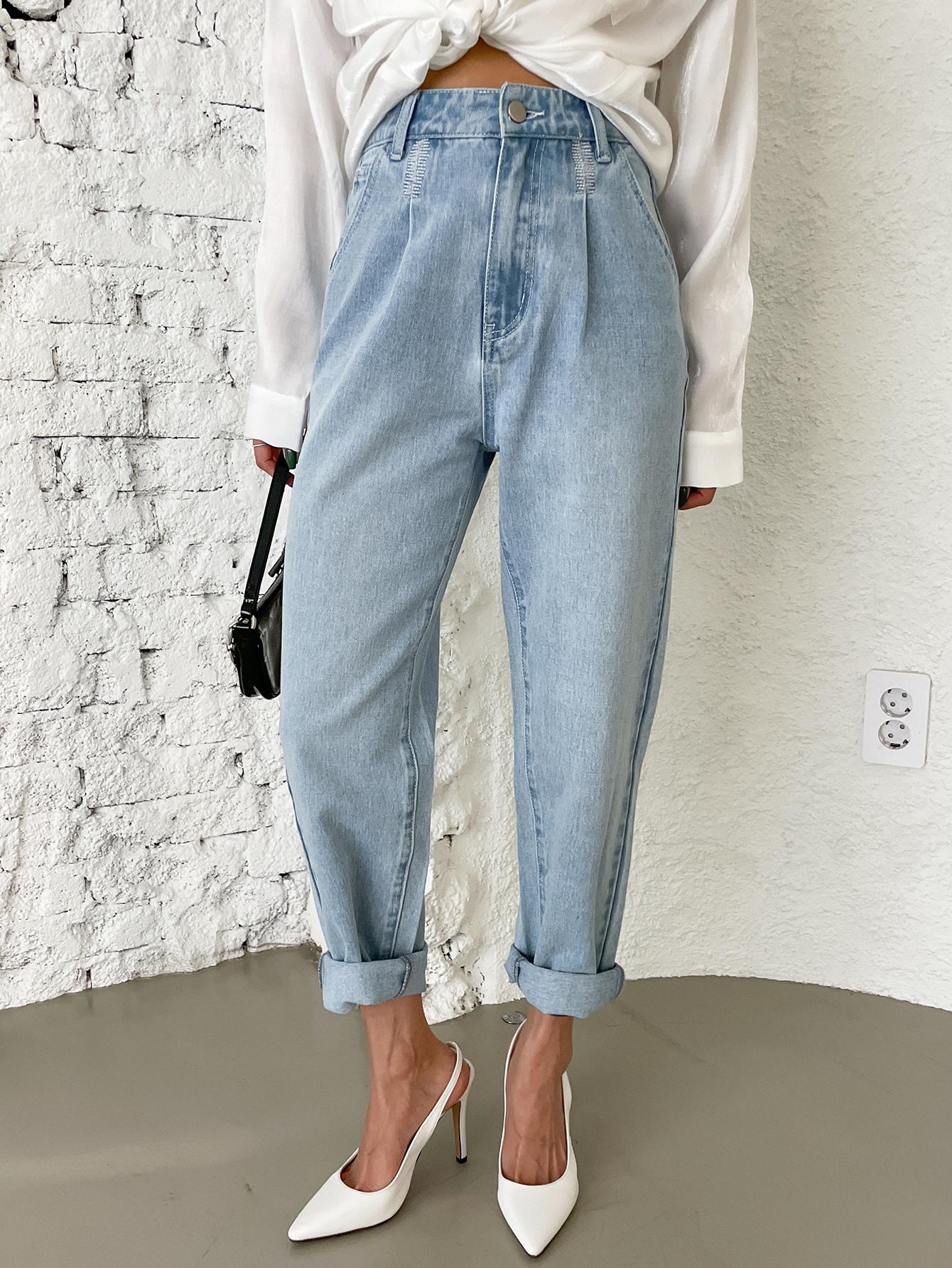 SPODNIE JEANS WYSOKI STAN