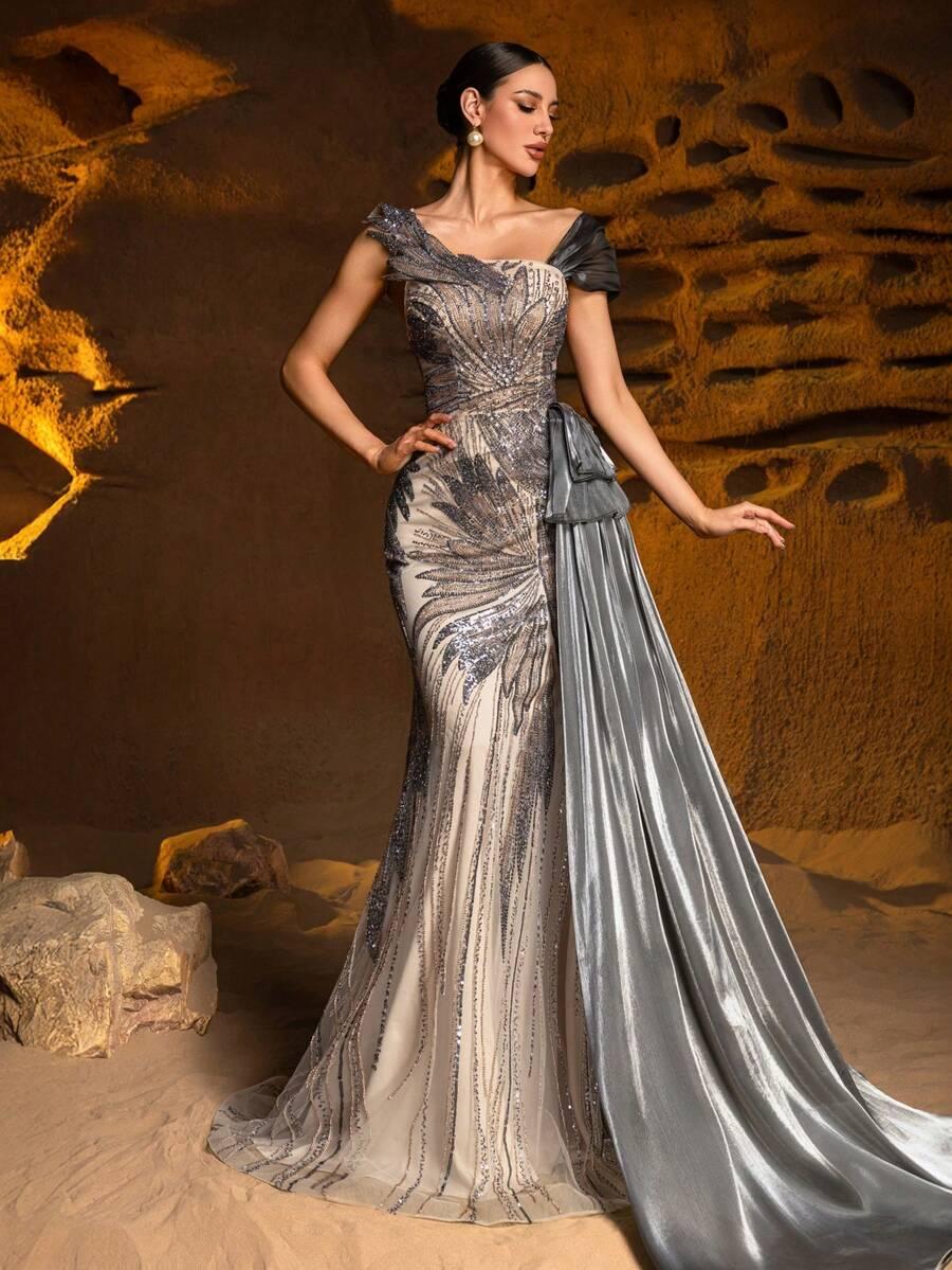 ZDOBIONA SUKIENKA MAXI