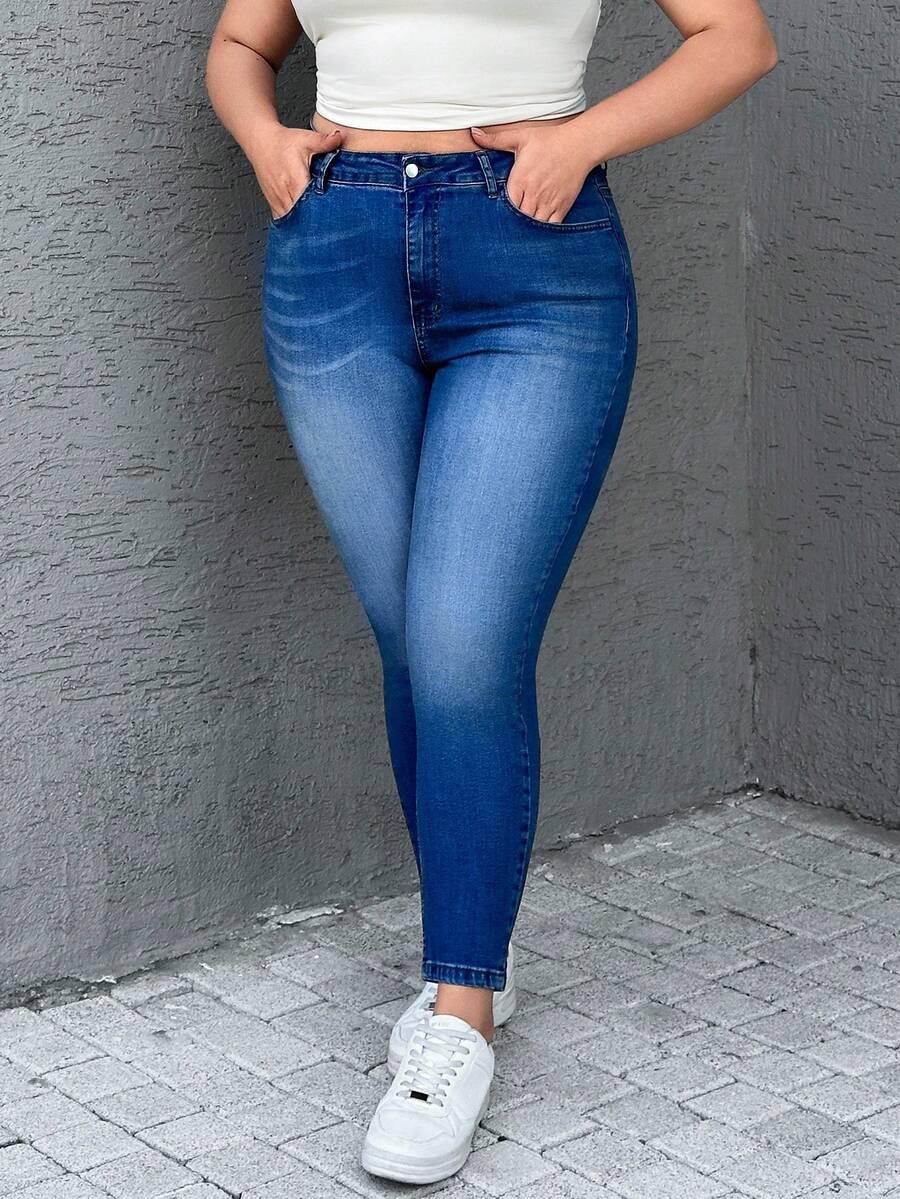 NIEBIESKIE SPODNIE JEANS