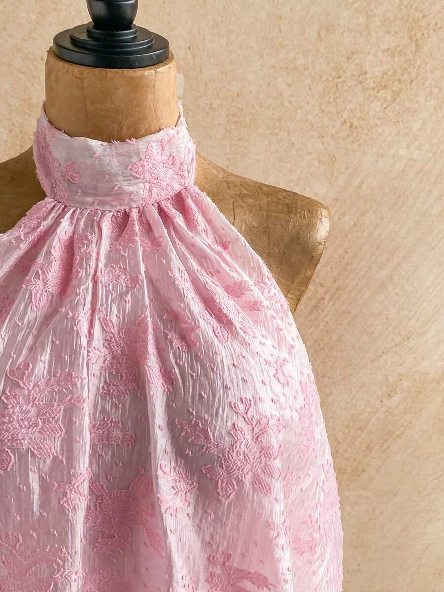 różowa mini sukienka