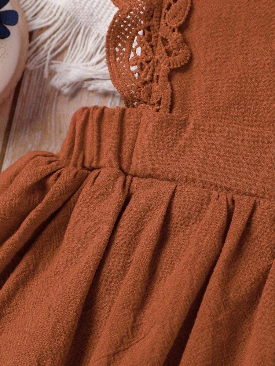 BRĄZOWA SUKIENKA HAFT