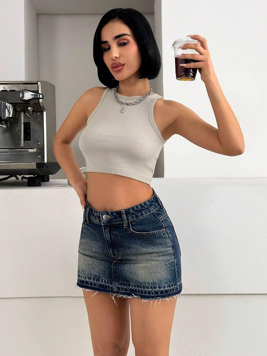 mini spódnica jeans